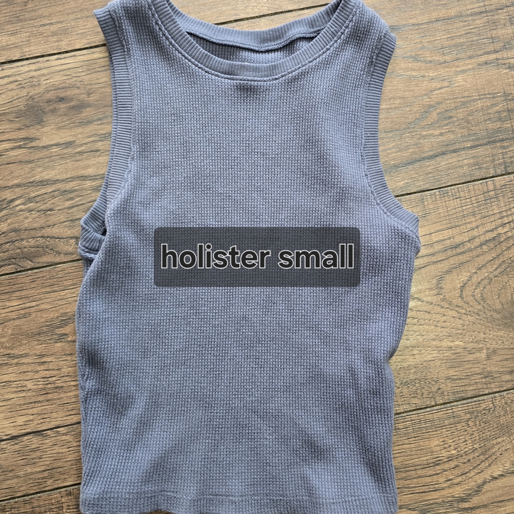 Hollister Gray Sleeveless Knit Top